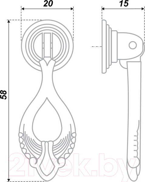 Изображение товара Ручка для мебели Boyard RC051AB.3