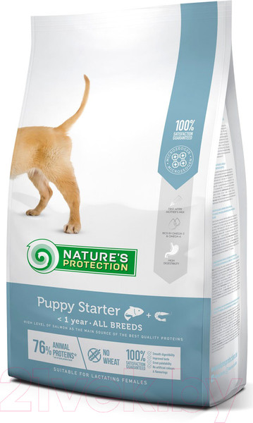 Изображение товара Сухой корм для собак Nature's Protection Puppy Starter Salmon With Krill / NPS45722 (2кг)