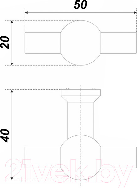 Изображение товара Ручка для мебели Boyard Anchor RC089BL.1