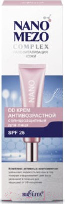 Изображение товара Крем солнцезащитный Belita NanoMezoComplex DD-Крем антивозрастной SPF25 (30мл)