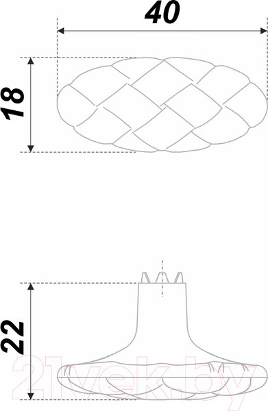 Изображение товара Ручка для мебели Boyard Casa RC506MAB.1