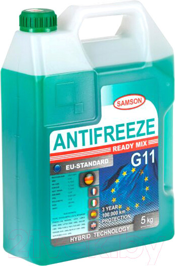 Изображение товара Антифриз SAMSON EU-Standard G11 (5кг, зеленый)