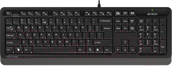 Изображение товара Комплект клавиатура и мышь A4Tech Fstyler F1010 (черный/серый)