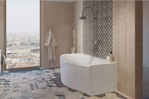 Изображение товара Ванна акриловая 1Марка Nega 170x95 (с каркасом и экраном)