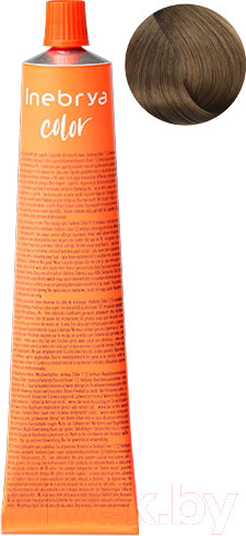 Изображение товара Крем-краска для волос Inebrya На семенах льна и алоэ вера 7/0 (100мл, русый)