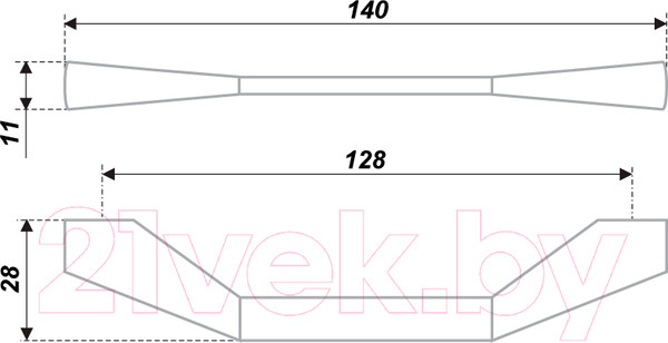 Изображение товара Ручка для мебели Boyard RS186SN.4/128