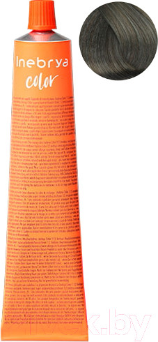 Изображение товара Крем-краска для волос Inebrya На семенах льна и алоэ вера 7/11 (100мл, блонд интенсивный пепельный)