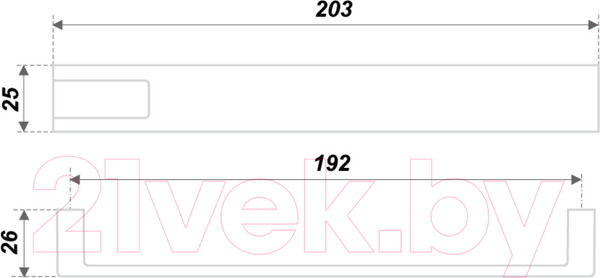 Изображение товара Ручка для мебели Boyard RS189BSN/CP.4/192