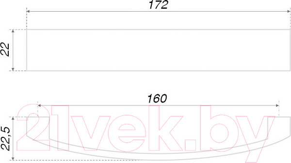 Изображение товара Ручка для мебели Boyard RS191SC.4/160