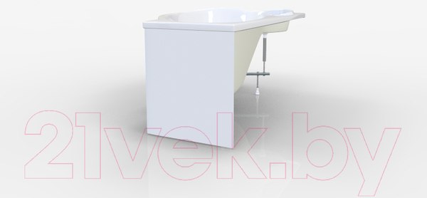 Изображение товара Ванна акриловая 1Марка Gracia 170x100 L (с каркасом и экраном)