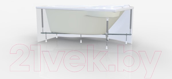 Изображение товара Ванна акриловая 1Марка Gracia 170x100 L (с каркасом и экраном)