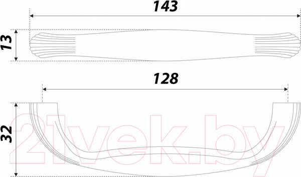 Изображение товара Ручка для мебели Boyard Magica RS198BAB.4/128