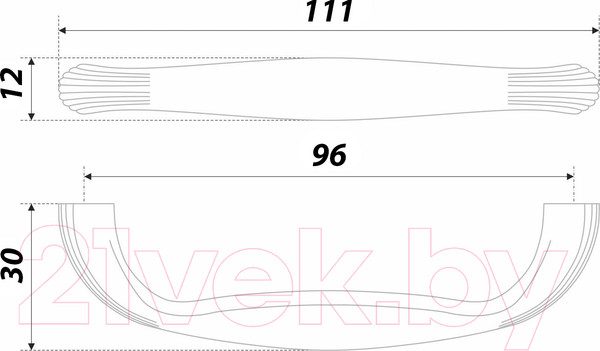 Изображение товара Ручка для мебели Boyard Magica RS198BAZ.4/128