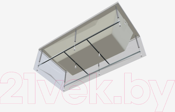 Изображение товара Ванна акриловая 1Марка Raguza 190x90 (с экраном и каркасом)