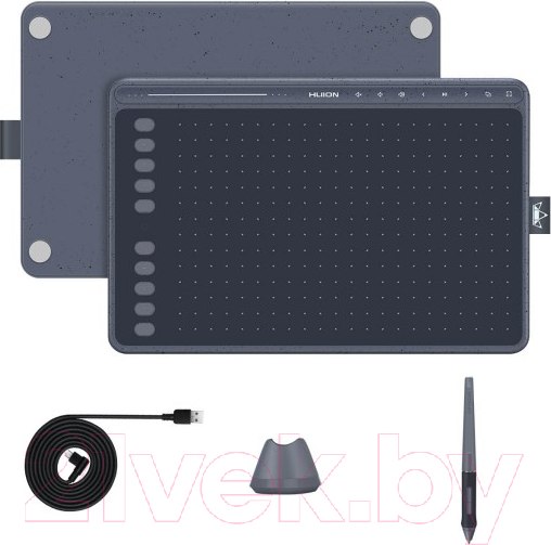 Изображение товара Графический планшет Huion HS611 (серый космос)