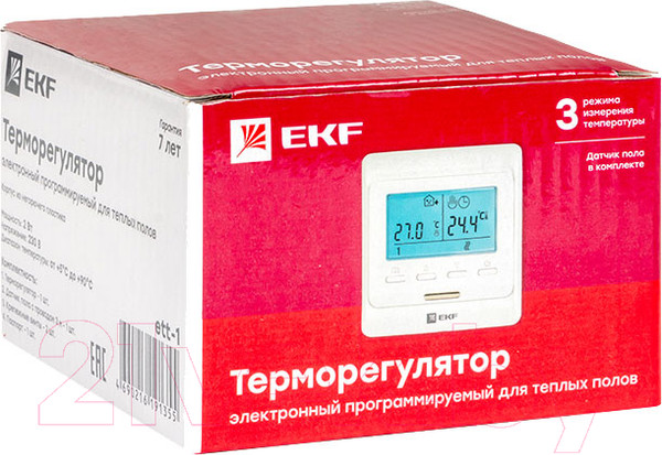 Изображение товара Терморегулятор для теплого пола EKF PROxima ett-1