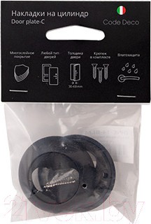 Изображение товара Накладка на цилиндр Code Deco DP-C-14-BLM