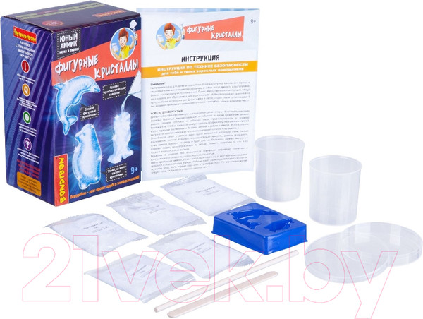 Изображение товара Набор для опытов Bondibon Японские опыты. Фигурные кристаллы / ВВ4721