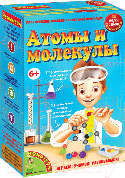 Изображение товара Научная игра Bondibon Японские опыты. Атомы и молекулы / ВВ1169