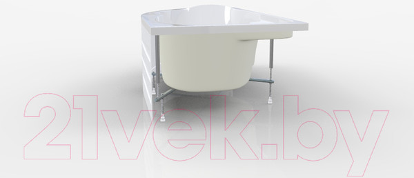 Изображение товара Ванна акриловая 1Марка Diana 170x105 L (с каркасом и экраном)