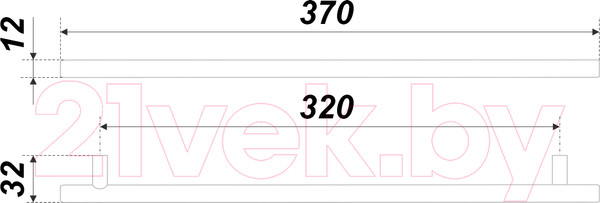 Изображение товара Ручка для мебели Boyard Agent RR007SST.5/320