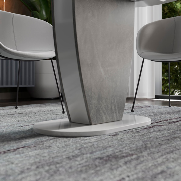 Изображение товара Обеденный стол ТриЯ Монреаль тип 1 (белый глянец/моод темный)