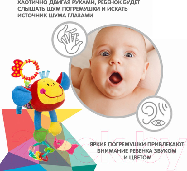 Изображение товара Прорезыватель для зубов Bondibon Обезьяна / ВВ1289