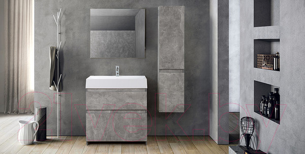 Изображение товара Тумба с умывальником Belux Сидней-Женева Н60-02 (31, бетон Чикаго/светло-серый)