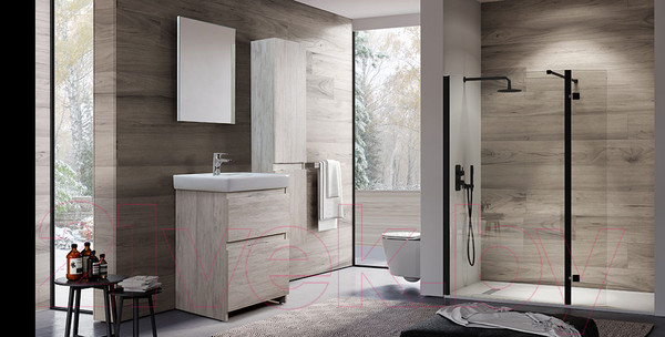 Изображение товара Тумба с умывальником Belux Сидней-Женева Н60-02 (31, бетон Чикаго/светло-серый)