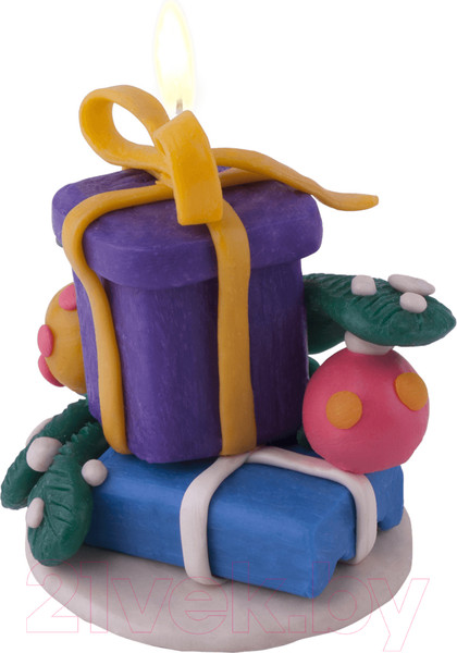 Изображение товара Набор для изготовления свечей Lori Восковая свеча. Слепи свечу. Новогодний сюрприз / Св-020