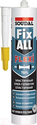 Изображение товара Клей-герметик Soudal Fix All Flexi (290мл, белый)