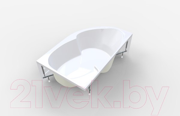Изображение товара Ванна акриловая 1Марка Diana 160x100 L (с каркасом и экраном)