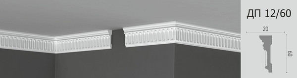 Изображение товара Плинтус потолочный Де Багет Декор ДП 12/60