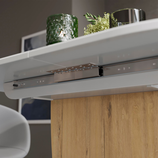 Изображение товара Обеденный стол ТриЯ Монреаль тип 1 (белый глянец/бунратти)