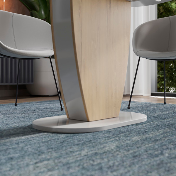 Изображение товара Обеденный стол ТриЯ Монреаль тип 1 (белый глянец/бунратти)