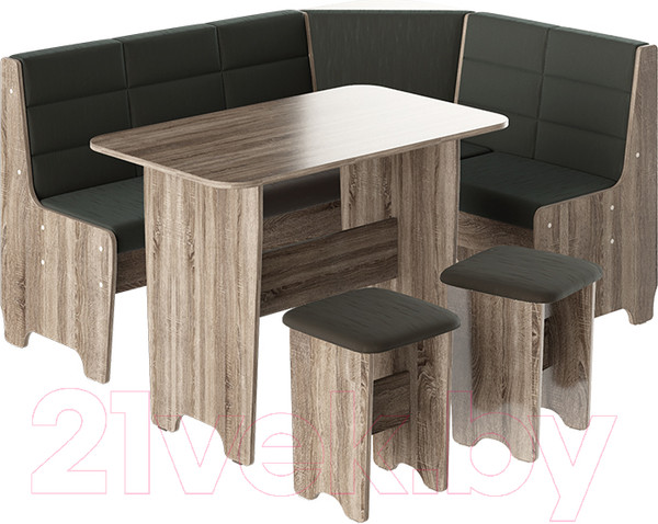 Изображение товара Обеденная группа ТриЯ Техас исп. 2 (дуб сонома трюфель/кашемир коричневый)