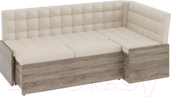 Изображение товара Уголок кухонный мягкий ТриЯ Форест (дуб сонома трюфель/кожзам бежевый)