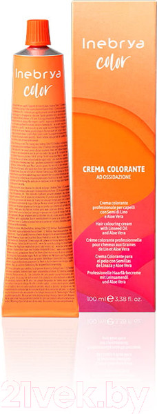Изображение товара Крем-краска для волос Inebrya На семенах льна и алоэ вера 9/3 (100мл, блондин золотистый)