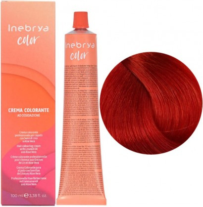 Изображение товара Крем-краска для волос Inebrya На семенах льна и алоэ вера (100мл, контраст красный)