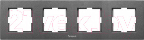 Изображение товара Рамка для выключателей и розеток Panasonic Karre Plus WKTF08042DG-BY