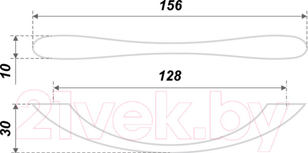 Изображение товара Ручка для мебели Boyard S2840/128 / RS028CP.3/128
