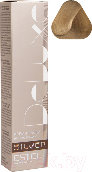 Изображение товара Крем-краска для волос Estel De Luxe Silver 10/17 (светлый блондин пепельно-коричневый)