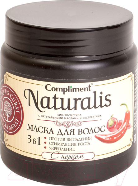 Изображение товара Маска для волос Compliment Naturalis с перцем 3 в 1 (500мл)