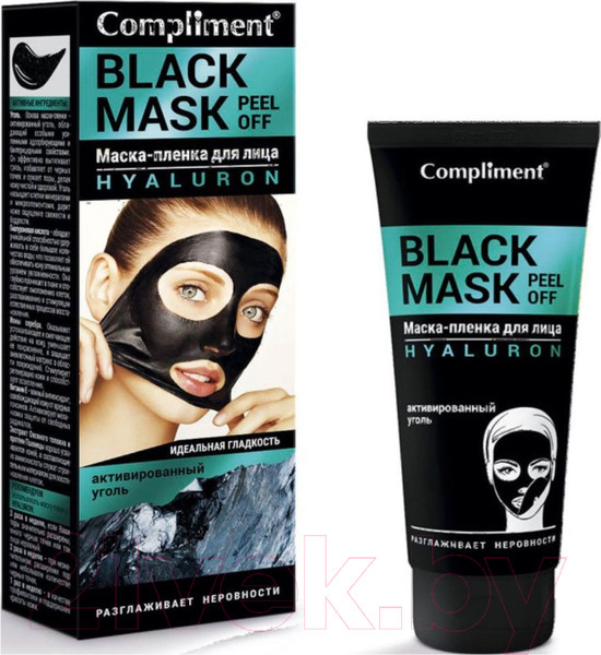 Изображение товара Маска-пленка для лица Compliment Black Mask Hyaluron (80мл)