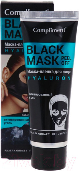 Изображение товара Маска-пленка для лица Compliment Black Mask Hyaluron (80мл)