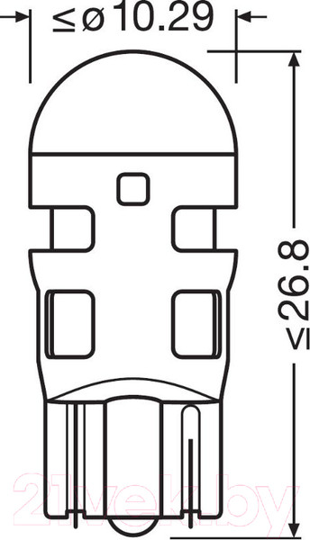 Изображение товара Комплект автомобильных ламп Osram 2825DRP-02B (2шт)