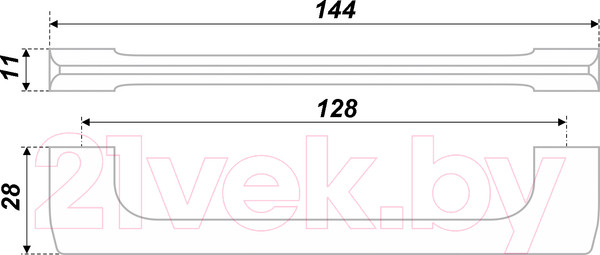 Изображение товара Ручка для мебели Boyard RS038SC.4/128