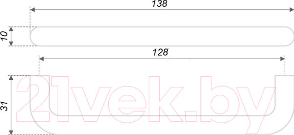 Изображение товара Ручка для мебели Boyard Space RS040SC.4/128