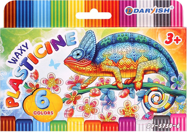 Изображение товара Пластилин восковой Darvish DV-5750-6 (6шт)