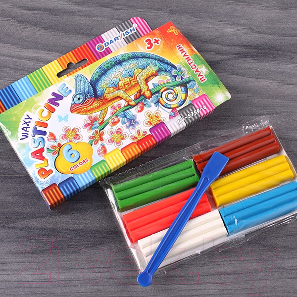 Изображение товара Пластилин восковой Darvish DV-5750-6 (6шт)